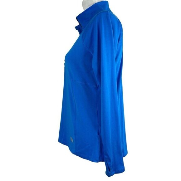 The North Face Women's Blue 1/4 Zip Pullover Long Sleeve Activewear Top M/C38 - Picture 4 of 14